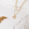 MJartoria 14K Gold Plated Gold Layered Necklace, Heart Butterfly Star