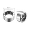 sourcing map HK1812 Needle Roller Bearings 18mm Bore 24mm OD