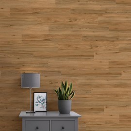 Allure 6" x 36" x 3mm, 6mil Vinyl Peel and Stick Flooring, Tea Ground Wood, Embossed, Water-resistant, 1 box, 24 planks/box, 36 sqft/box