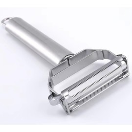 Vegetable Peeler，SZYIKUER Stainless Steel 2 in 1 Julienne Vegetable Peeler Perfect for Carrot Potato Melon Gadget Vegetable Fruit
