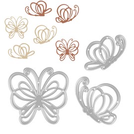 3pcs Die Cuts for Card Making, Metal Butterfly Cutting Dies with 3 Style Butterflies Cutting Dies Stencils Embossing Stencils Supplies for Stamps Scrapbooking Craft Paper