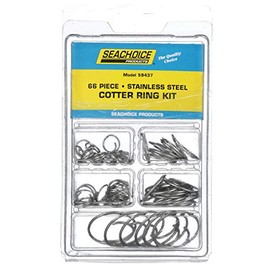 Seachoice Stainless Steel Cotter Ring Kit, 66 Piece, All Popular Sizes