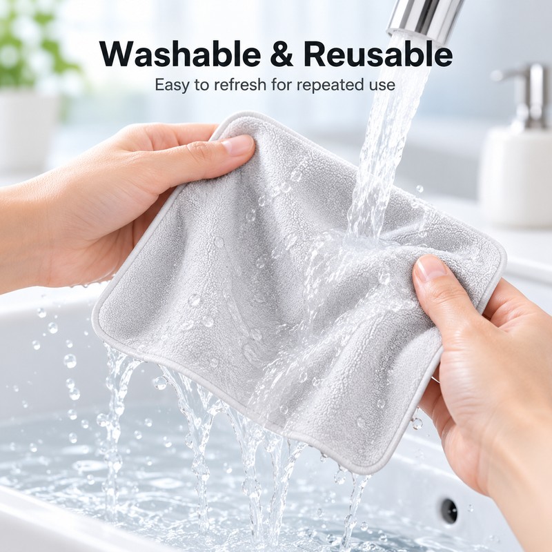 Microfiber Polishing Cloth for Screens & Eyeglasses – Reusable Double-Layer