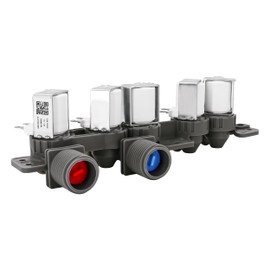 AJU75152601 AJU73213301 Washer Water Inlet Valve Assembly Fit for LG and Ken-more Elite 796 Series Washers WT1101CW WT7600HKA WT7200CV WT7200CW WT7500CW WT1901CK WT5480CW WT1701CW WT5170HW WT5070CW