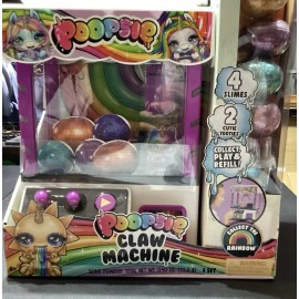 MGA Entertainment Poopsie Real Working Claw Machine 4 Slimes +2 Tooties