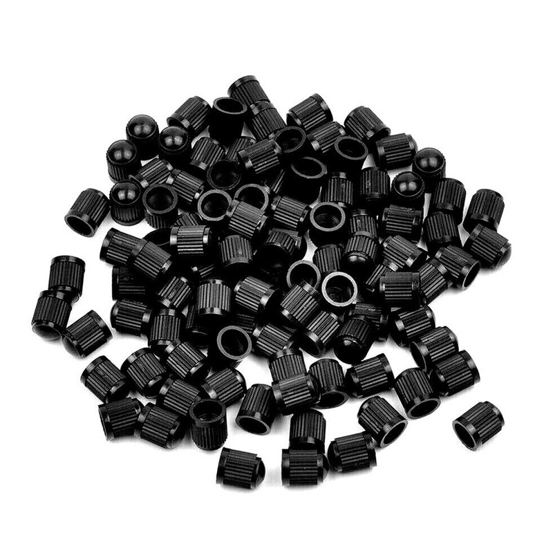 C-HORSE 1000 Pcs Universal Black Plastic Car Motor Tire Valve