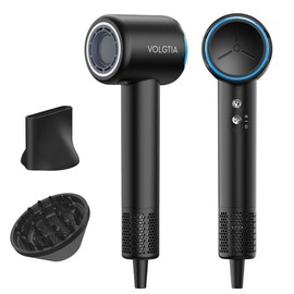 VOLGTIA Hair Dryer with Diffuser, 110000 RPM Professional High Speed Blow Dryer with Negative Ions, 1400W Hairdryer with 6.5 Ft Cord Fast Drying for Women Men