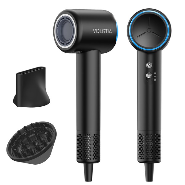 VOLGTIA Hair Dryer with Diffuser, 110000 RPM Professional High Speed