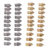 52Pcs 3D Printer Nozzle Stainless Steel Brass with Cleaning Tool