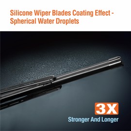 WOWIPER Silicone Wiper Blades 28" + 28" Automotive Replacement Windshield Wiper Blades for Ford Escape 2019-2013/Focus 2018-2012/Edge 2020-2015 OEM Quality Wipers for Front Windshield(Set of 2)
