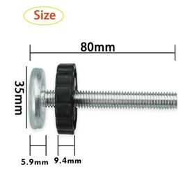 4Pack for Pressure Mounted Baby and Pet Safety Gates Accessory Screw Bolts Kit，M10 Baby Products Safety Equipment for Baby and Pet Safety Gates, Pressure Mounted Gates Replacement Set (Black)