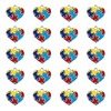 WANDIC Autism Awareness Charms, 24 pieces Autism Charm Pendants with