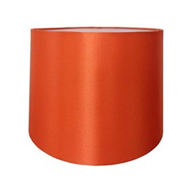 12" Faux Silk Orange Lampshade