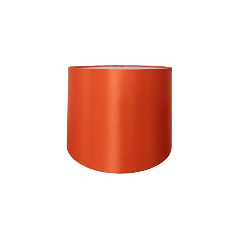 12" Faux Silk Orange Lampshade
