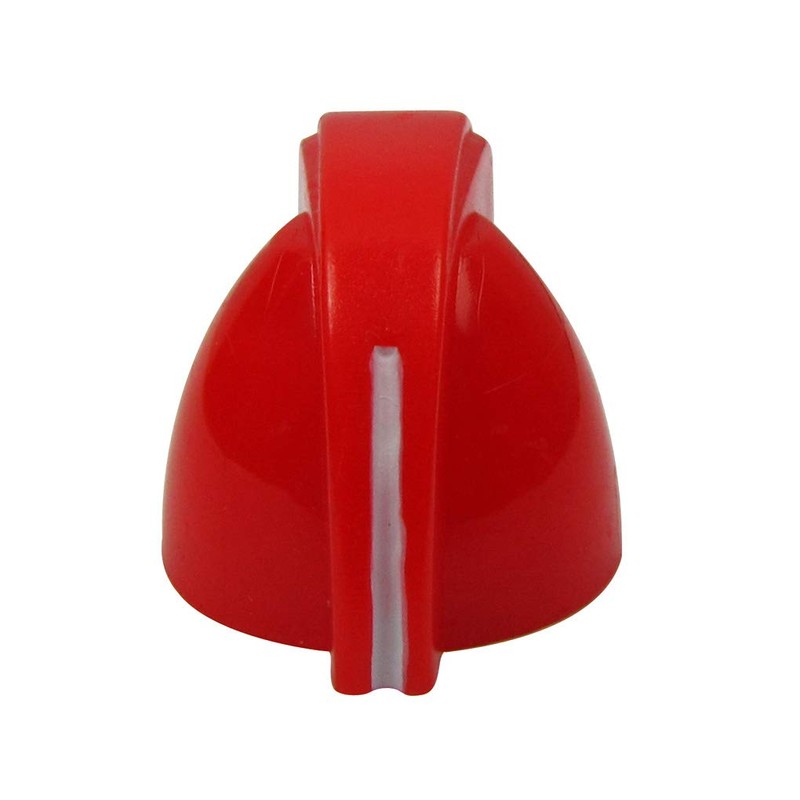 FLEOR 6pcs Red Plastic Guitar Amp Knobs Chicken Head Style