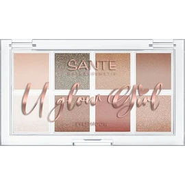 SANTE Naturkosmetik U Glow Girl Eyeshadow Palette 01 My Berry Bestie, 8 hochpigmentierte Lidschatten in Berrytönen, matte & schimmernde Farben, vegan, NATRUE-zertifiziert, Limited Edition