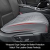 1-Pack Leather Front Car Seat Covers - Bottom Car Seat