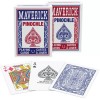 Maverick® - Pinochle Standard Index Playing Cards, 6-Decks (3-Red, 3-Blue) NEW