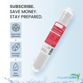 AquaticLife RO Buddie Inline Sediment Filter Cartridge, 5-Micron Reverse Osmosis Deionization Water Filter Replacement Cartridges