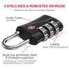 ZHEGE TSA Suitcase Locks, Luggage Locks, Padlocks, 3 Digit Locks