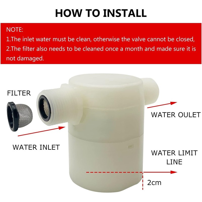 Water Float Valve, Water Level Control Water Tank Traditional Float