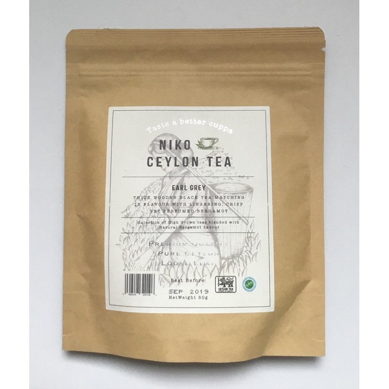 EARL GREY- Premium Ceylon Black tea with Bergamot Oil(50g Resealable