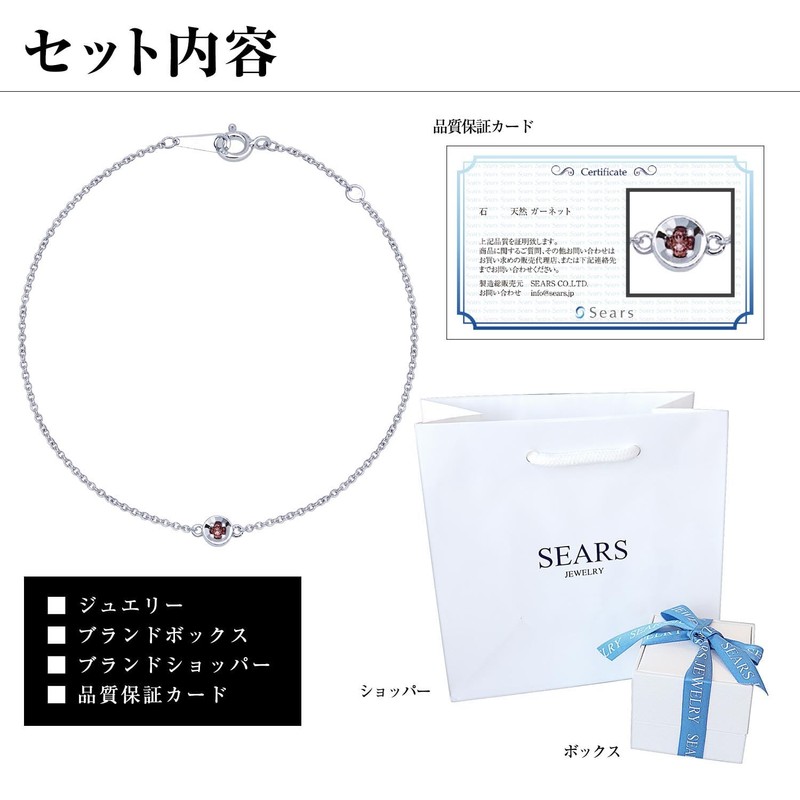 Sears b6129-sv Bracelet, 1 Birthstone, Silver
