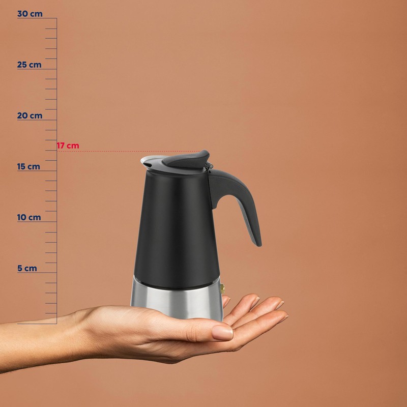 kela Espressokocher Induktion, Espressomaschine für 6 Tassen, Mokkakanne 300ml, FERRARA,