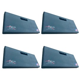 Aquamentor Kneeling Pad - Made in The USA - Firm, Durable and Thick Garden or Mechanics Foam Kneeling Pad, Great for Use Around The House, Garden, Job or Shop(17.5” x 8.0” x 1.5”, Black, 4-Pack)