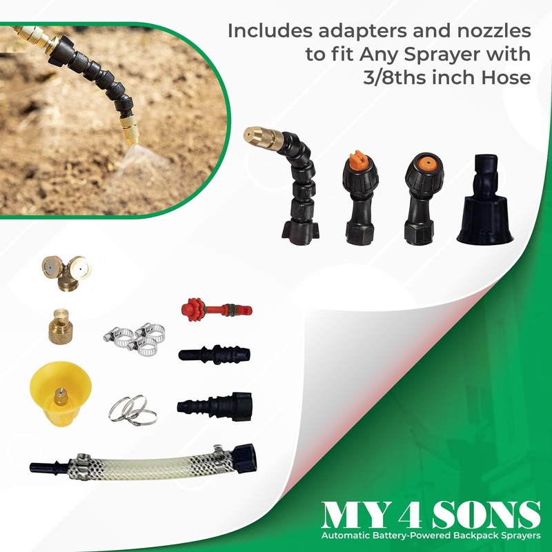 My4Sons Adjustable Telescoping Wand Compatible with Any Backpack Sprayer with