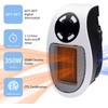Brightown 350W Space Heater: Programmable Wall Outlet Space Heater As