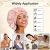 Bonnet for Sleeping Women Satin Double Layer Scrunchies For Thick