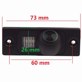 HD 1280 x 720p Colour Camera Waterproof Reversing Camera Number Plate Lighting Camera Car with Parking Aid Night Vision for Caddy MK4 Golf 4 R32 Passat B5 B6 Golf IV Plus Sharan Touran T5 Superb I