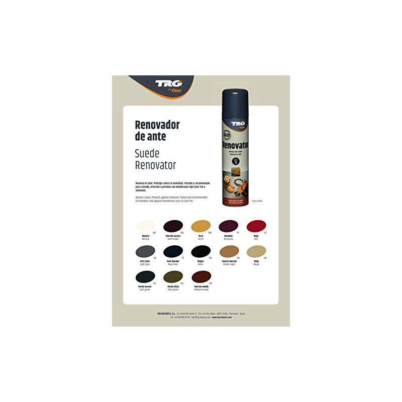 TRG the One Color Restore Spray For Suede Nubuck Microfiber