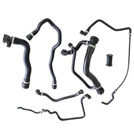 HLUCHY Radiator Coolant Water Hose Pipe Kit Compatible with 550i 650i 2006-2010 17127568246 17127542540 11531436409 17127519248 17127534917 11531438634 11511439976