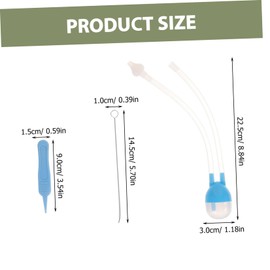Kisangel Boy Girl Nasal Set Easy to Use Nose Sucker Nasal Mucus Sucker for Boy Girl