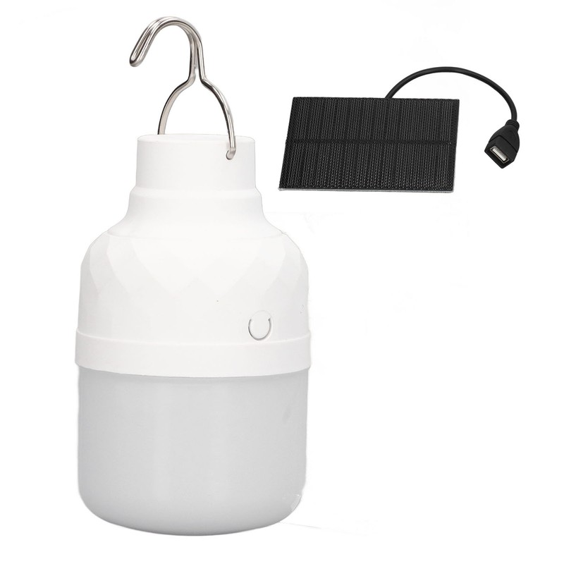 Solar Powered LED Bulb 40W 5000K 1500lm Portable LED Light