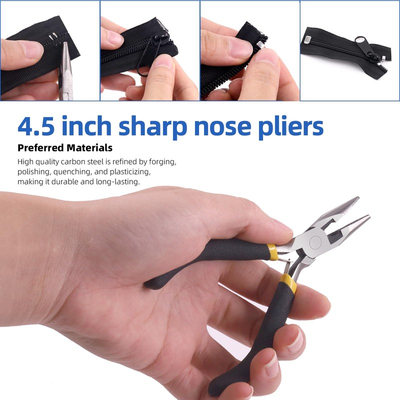 Glarks 85pcs #3#5#8 Zip Repair Kits Includes Metal Zipper U