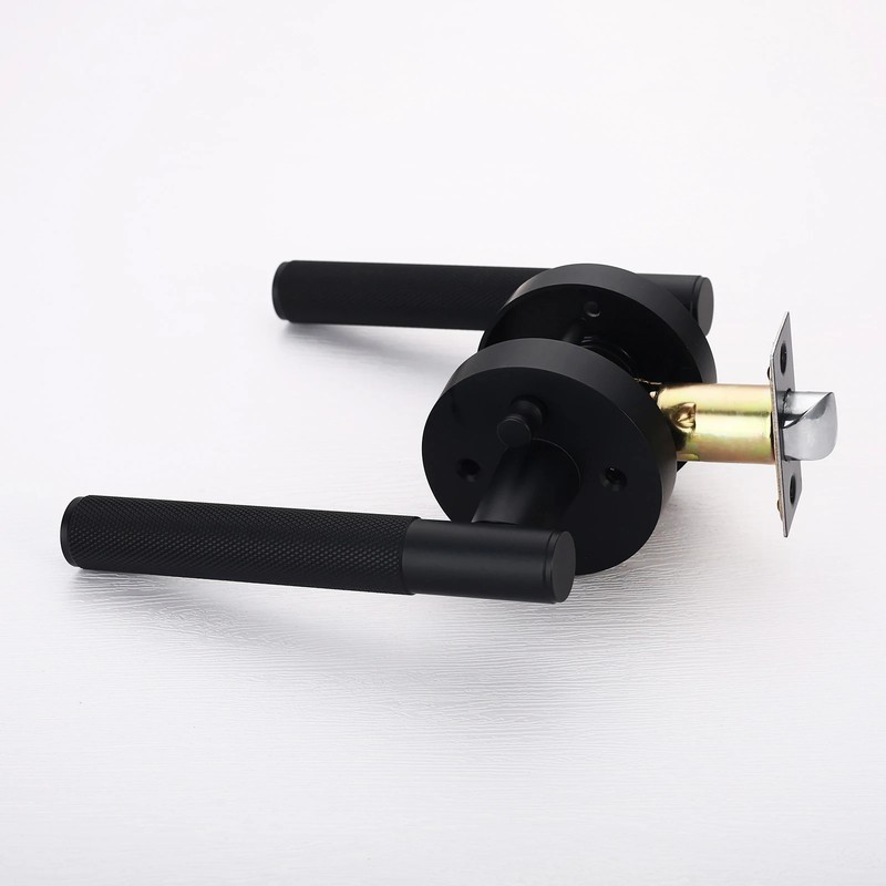 Privacy Door Lever for Bedroom & Bathroom – Reversible Keyless