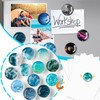 Fridge Magnets, Pack of 12 Glass Colourful Fridge Magnet, Magnets