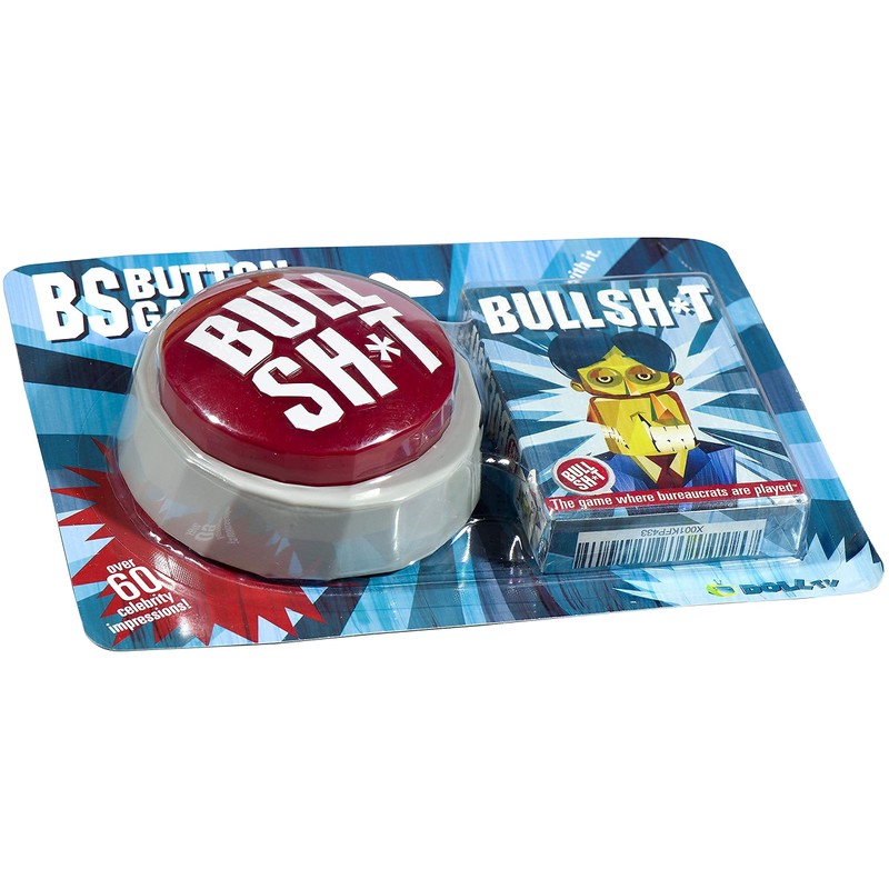 BS Button Game (Bullshit Playing Cards Plus 60-Sound Button)