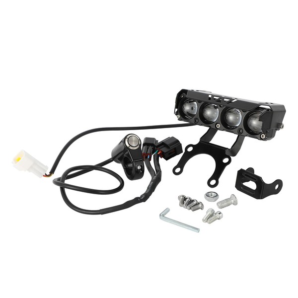 Runfarr Motorcycle Front Light Bar,Plug and Play Headlight Kit Driving