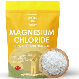 Magnesium Chloride 1lb – 100% Pure for Bath Soaks, Muscle Relaxation, and DIY Skincare BY AMRIEL CO.