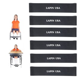 Chair Bands for Kids with Fidgety Feet Black Flexible Classroom Alternative Seating Fidgets Fidget Toy Bands Chair Desks Bouncy Bounce Bands Kick Resistance for Kids ADHD ADD Austism Sensory Special Needs Students Teachers Supplies Stretchy Foot Band