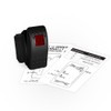 Contura II Carling Rocker Switch - Illuminated Red - V1D1,