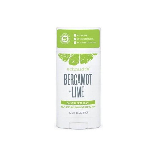 SCHMIDT'S Deodorant Stick Bergamot & Lime 75g