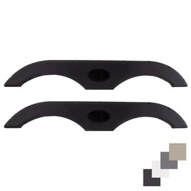RecPro Tandem Trailer Fender Skirt for RVs, Campers and Trailers | 4 Colors to Choose from (Black, 2-Pack)