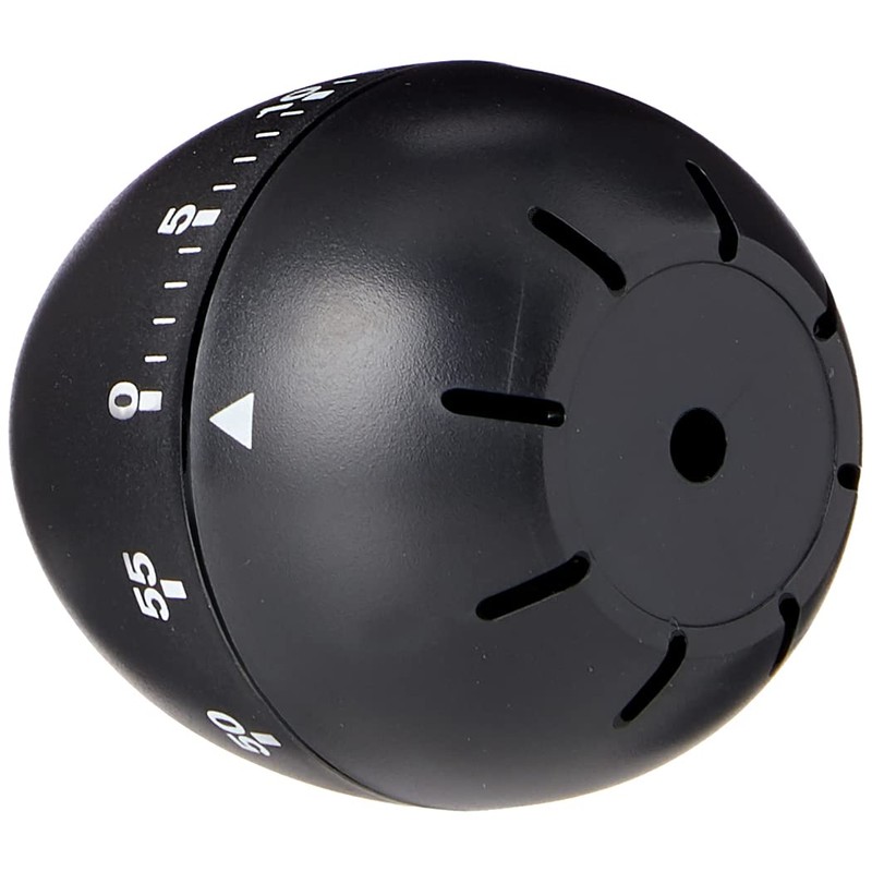 Chef Aid 60 Minute Egg Shaped Timer, In a Black