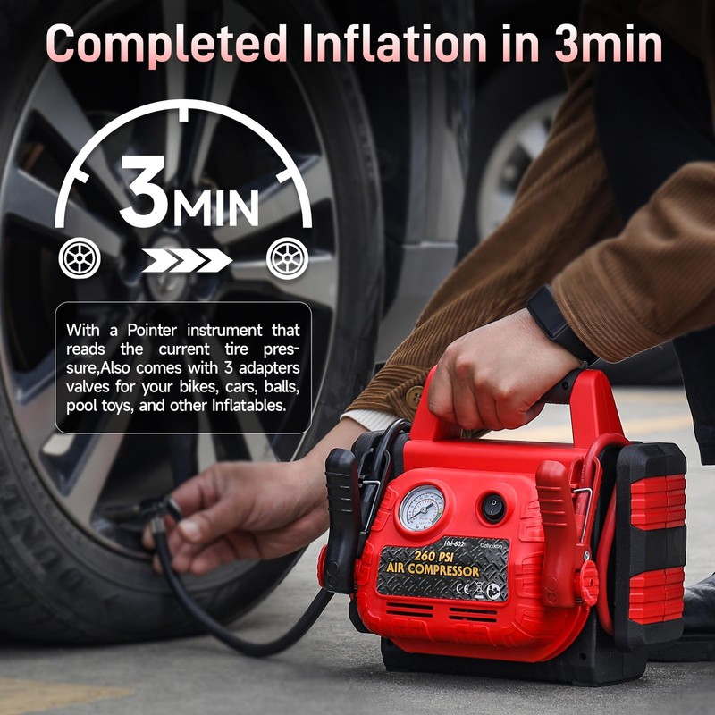 Tyrell Chenergy 4 in 1 Car Battery Jump Starter with