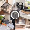 YFaith Plate Holder Motorhome, Felt Plate Holder Camping, 8 Compartments
